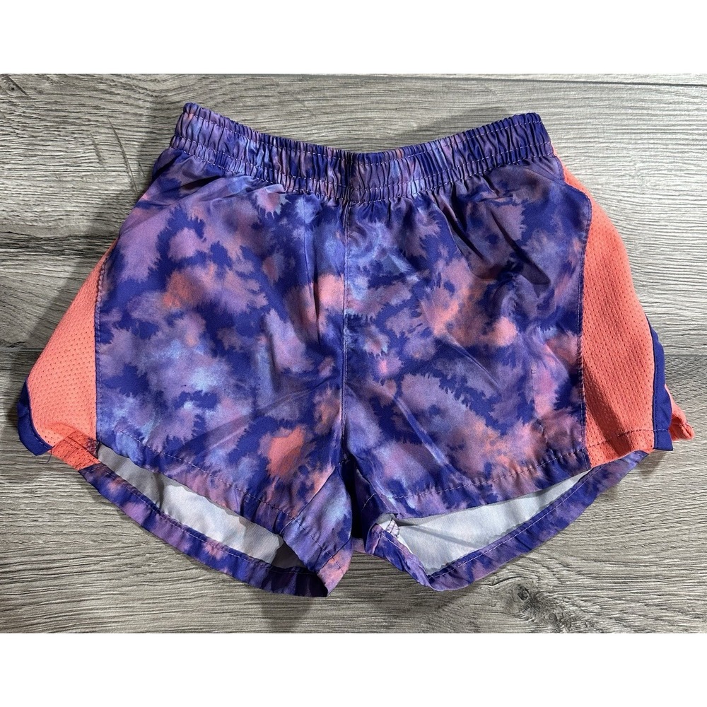 Nike Dry Sweat Shorts Girls Toddler 2T 1-2 YRS Dri Fit Pull On Pink Purple